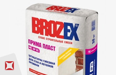 Штукатурка Brozex 30 кг для внутренней отделки