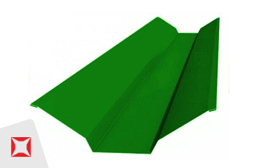 Планка ендовы зеленая 76х76х2000 мм