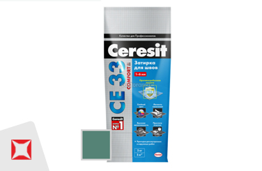 Затирка для плитки Ceresit 2 кг зеленая в пакете