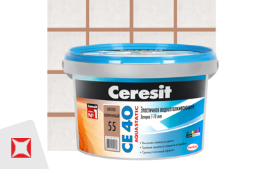 Затирка для плитки Ceresit 2 кг светло-коричневая 