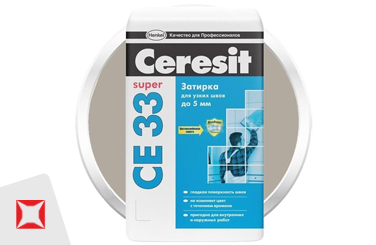 Затирка для плитки Ceresit 25 кг серая